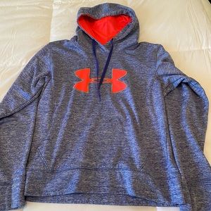 M Blue Under Armour Hoodie